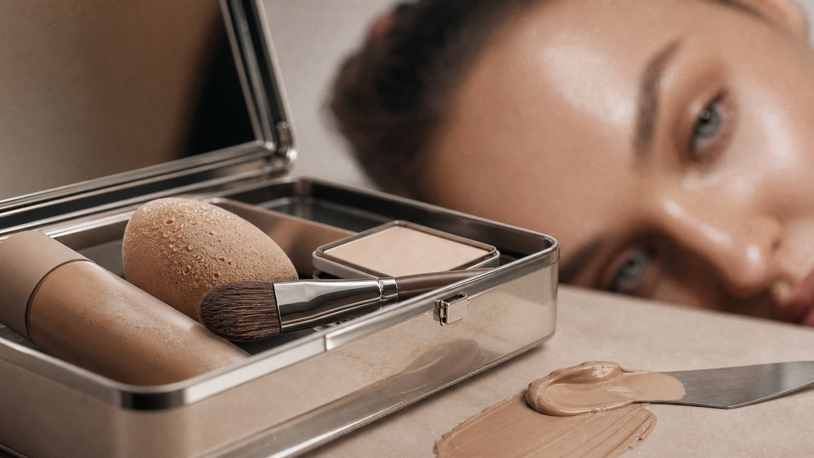Peau grasse quel fond de teint matifiant : éponge, fond de teint et poudre sans effet masque