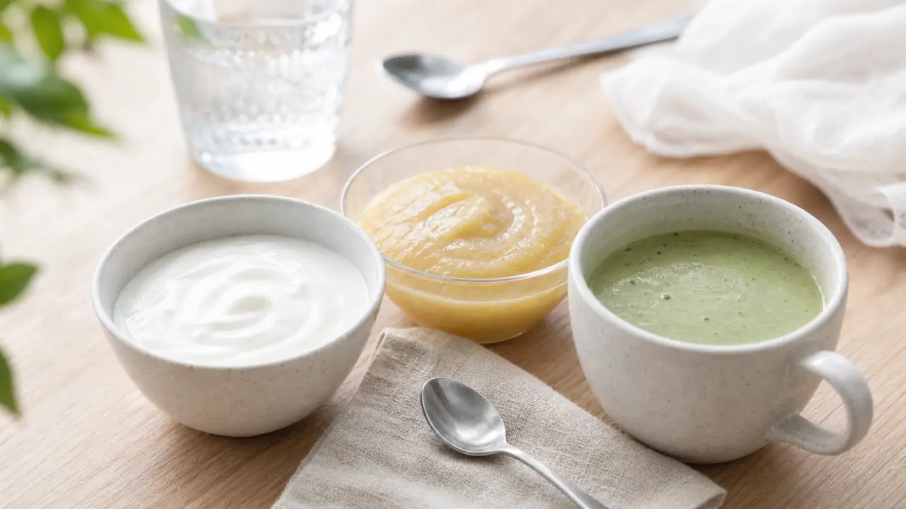 Quoi manger apres operation dent de sagesse : yaourt, compote et soupe froide