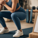 Séance de renforcement musculaire : squats contrôlés, prévention blessures
