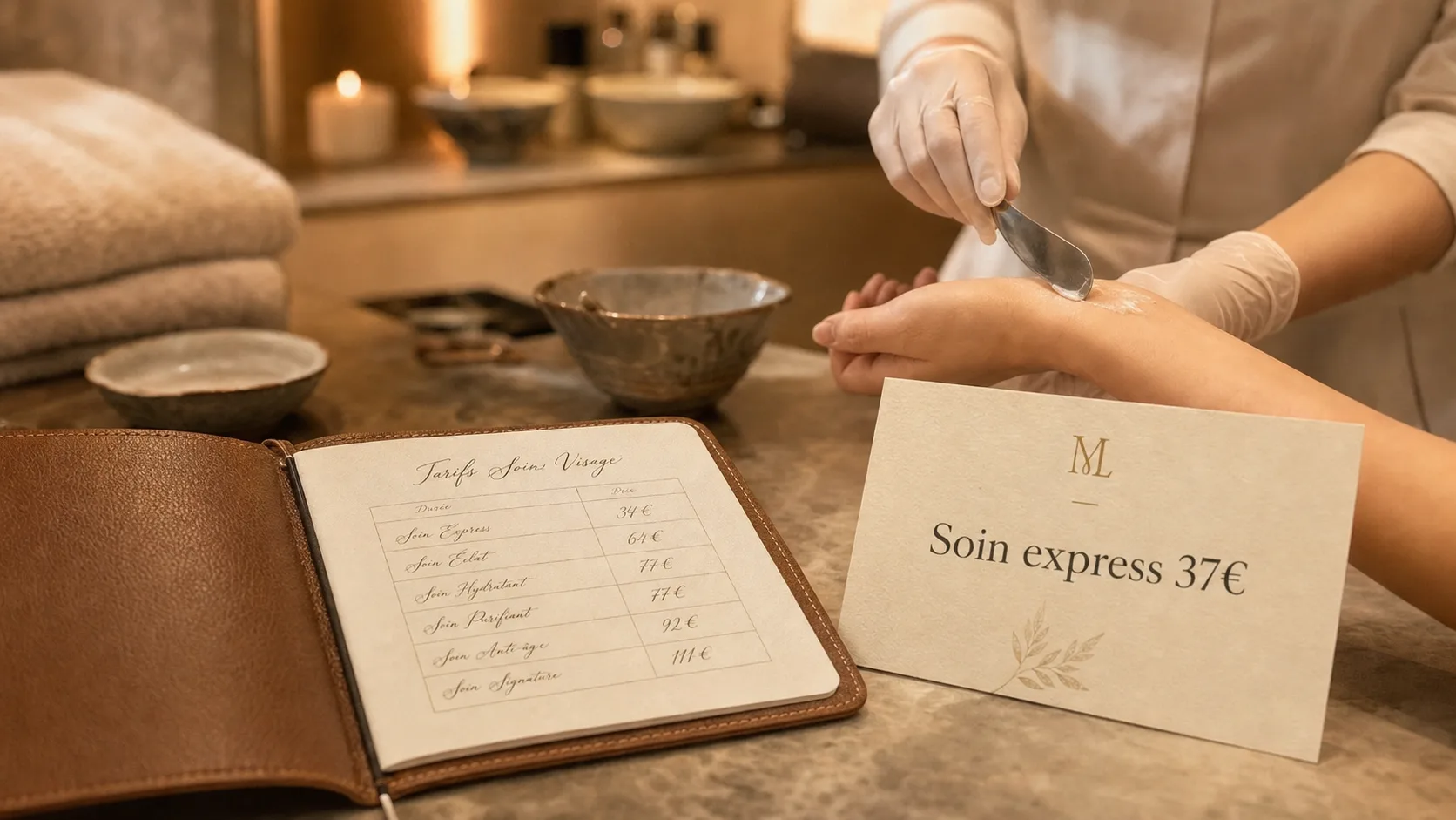 Soin du visage prix : tarifs selon durée et options