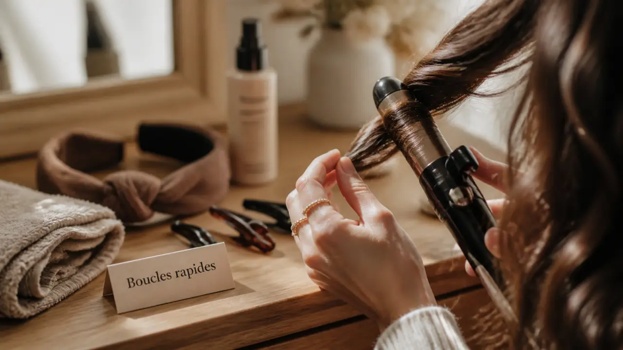 Comment boucler ses cheveux rapidement : 4 méthodes, gros plan boucles au fer