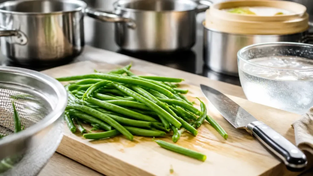 Haricots verts frais : les bons temps de cuisson pour l’eau, la vapeur, la poêle et le micro-ondes
