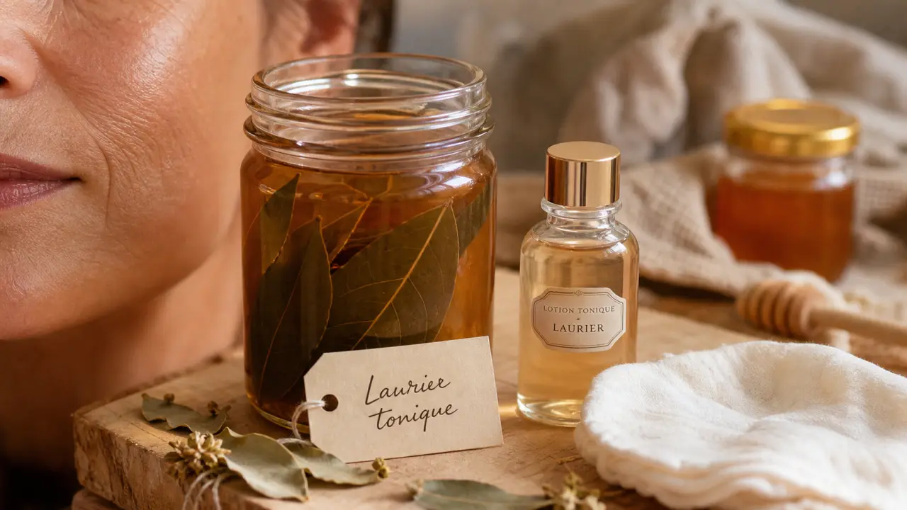 Feuille de laurier contre les rides du visage : infusion tonique au laurier et lotion