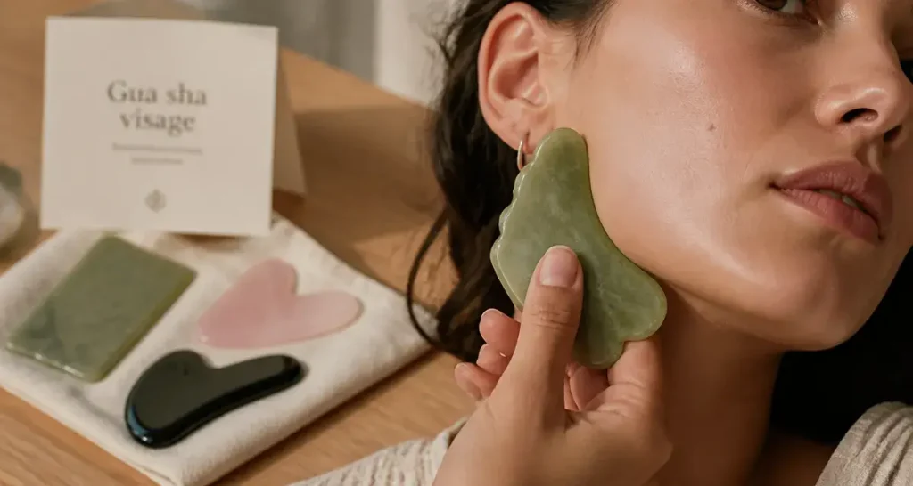 Gua sha : 5 bienfaits prouvés pour la peau et technique pour un visage sculpté
