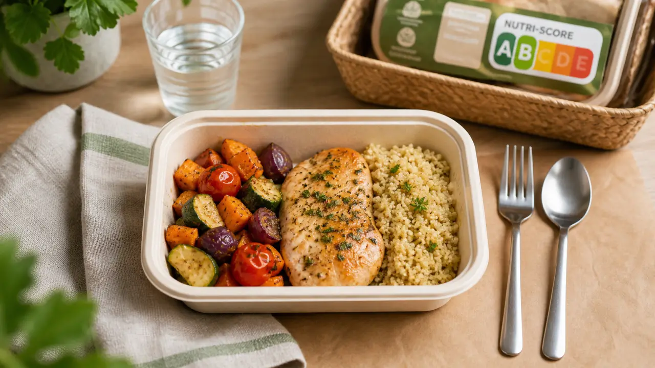 Repas minceur tout prêt grande surface : barquette micro-ondable à comparer (Nutri-Score)
