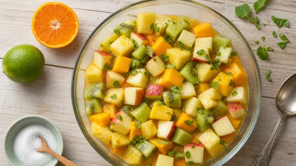 Salade de fruits réussie : les fruits à choisir, le jus juste et les 2 h au frais