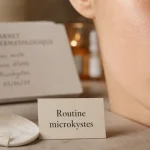 Traitement microkyste visage adulte : acide azélaïque, peau calme et sérum