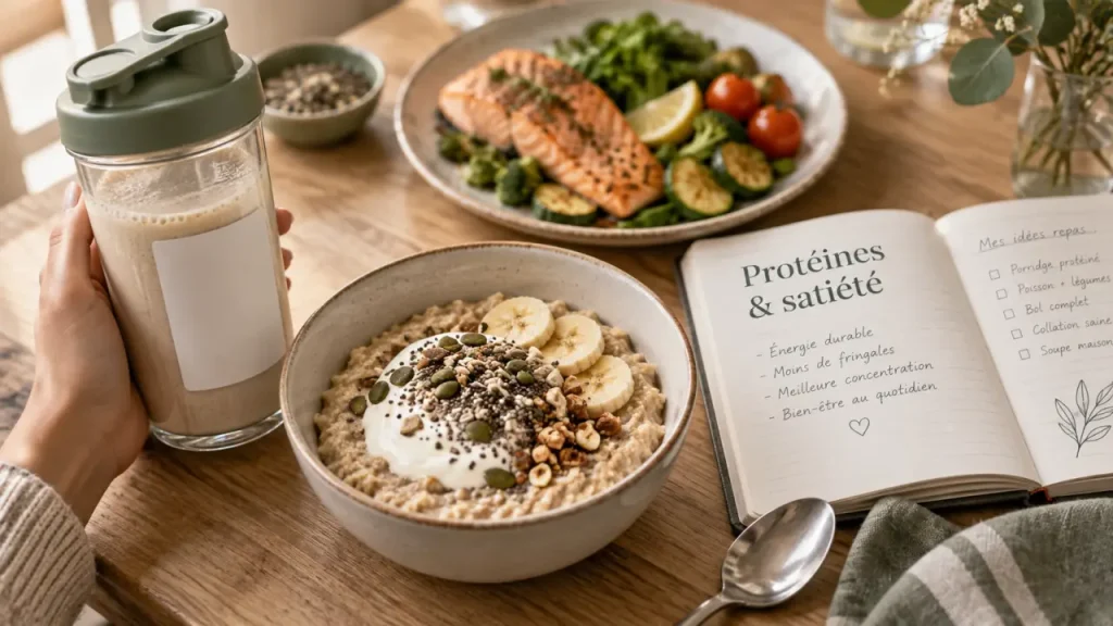 Protéines et perte de poids chez la femme : satiété, muscle et choix adapté