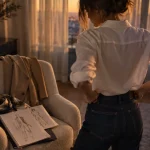 Conseil mode femme : jean brut et chemise blanche au quotidien
